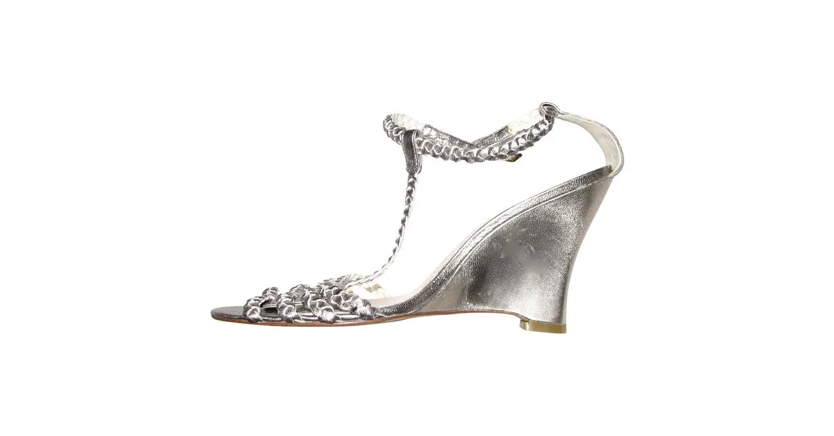 Whistles Sandalias de noche de plata 