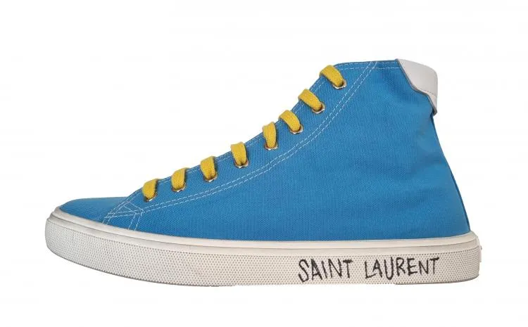 YSL Saint Laurent zapatos de mujer zapatillas medianas malibu 658196GIIN04385 az