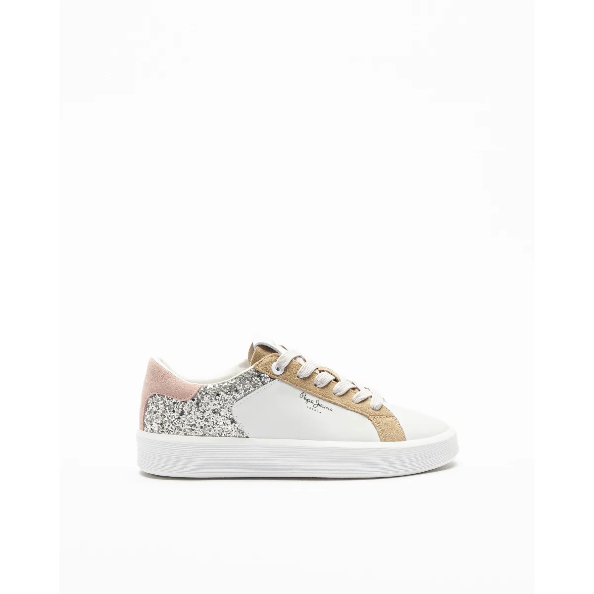 Zapatillas blancas Pepe Jeans London Dobbie Mix Blanco