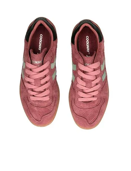 Zapatillas coolway goal color vino de mujer
