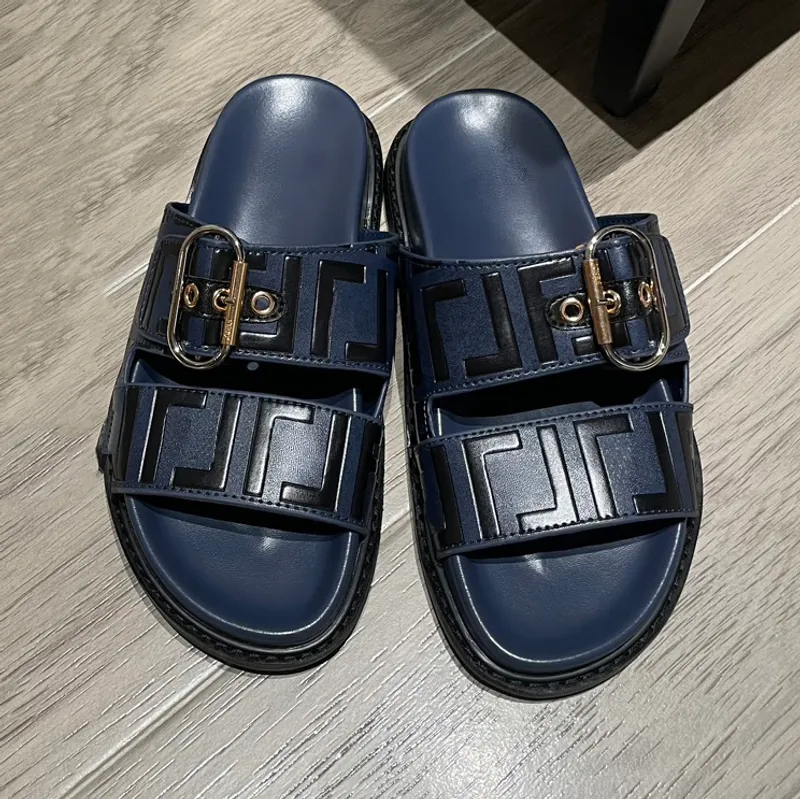 Zapatillas de diseño, sandalias, sandalias de marca de lujo, moda mujer, zapatillas clásicas de brocado floral, pisos, chanclas 