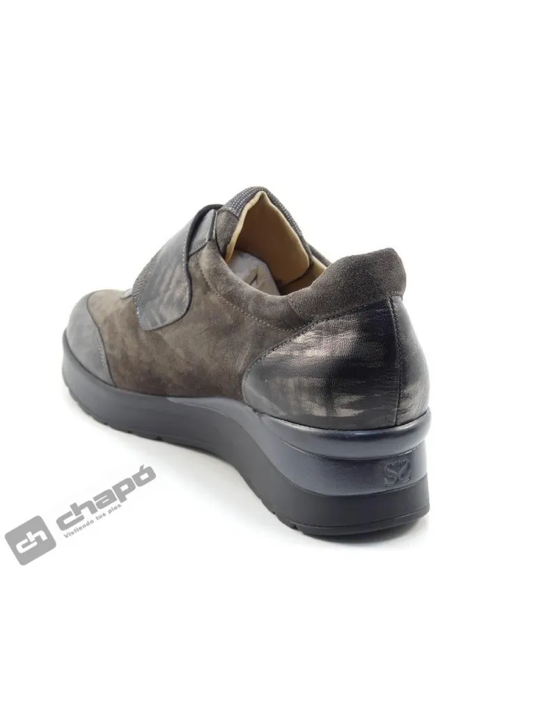 ZAPATILLAS DEPORTIVA NEGRO PIE SANTO 24575201