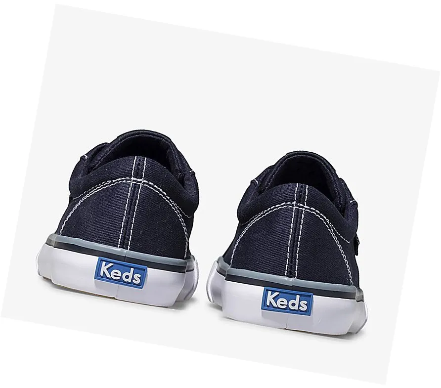 Zapatillas Keds Big Kid Jump Kick Lona Niños Azul Marino 2024 feliz – Zapatillas