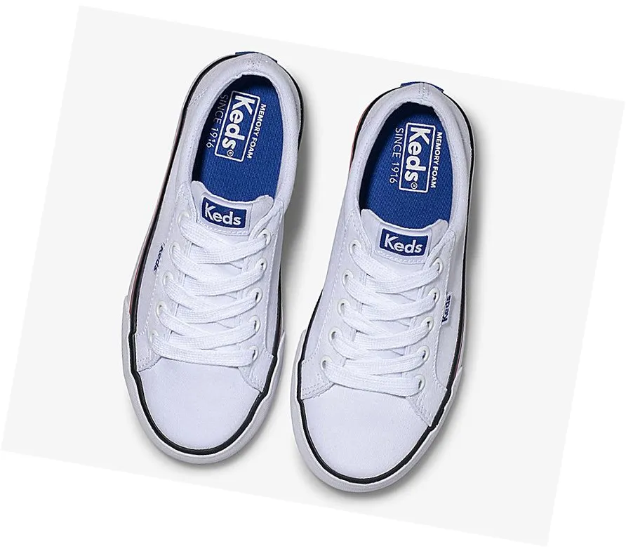 Zapatillas Keds Big Kid Jump Kick Lona Niños Blancas jugado 2024 – Zapatillas