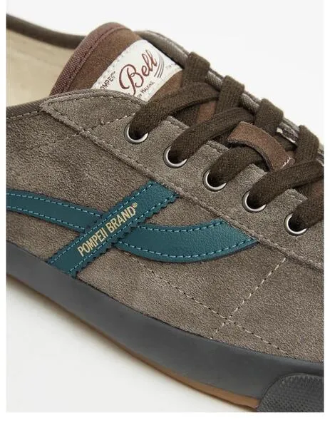 Zapatillas pompeii bell suede gris oscuro de hombre