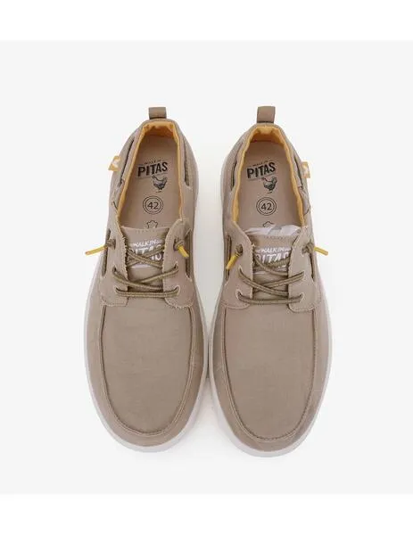 Zapatillas walk in pitas maui beige para hombre