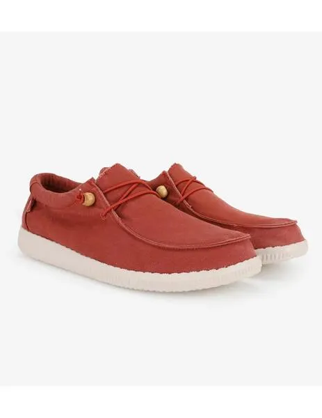 Zapatillas walk in pitas wallabi washed naranja de hombre
