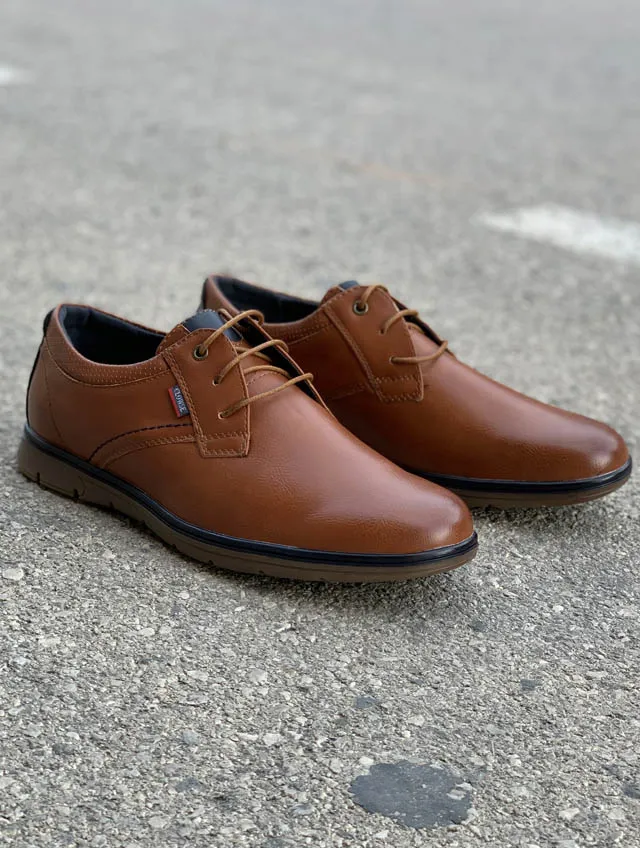 Zapato marrón casual con plantilla de gel