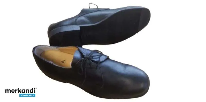 Zapatos de cuero negro para hombre para oficina