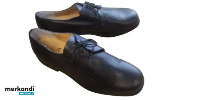 Zapatos de cuero negro para hombre para oficina