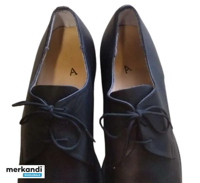Zapatos de cuero negro para hombre para oficina