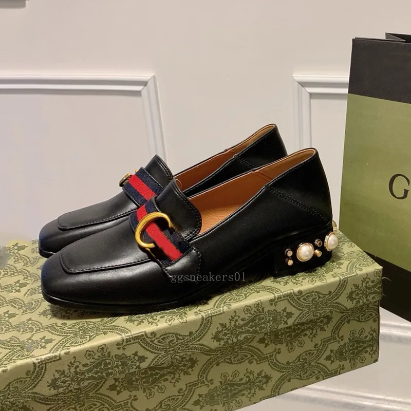 Zapatos de diseñador, sandalias y tacones para mujer, zapatillas con perlas, mocasines, plataforma, zapatos de vestir informales