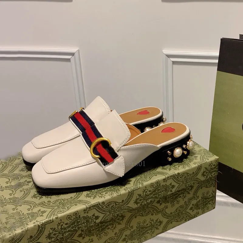 Zapatos de diseñador, sandalias y tacones para mujer, zapatillas con perlas, mocasines, plataforma, zapatos de vestir informales